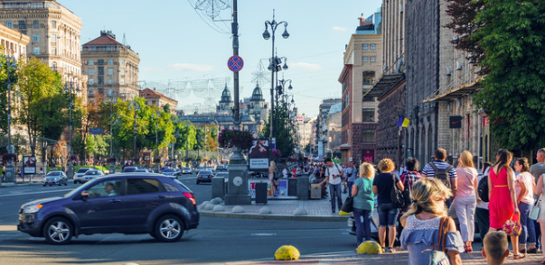 вулиці в центрі Києва