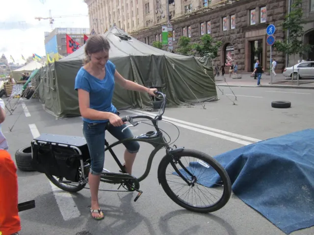 На Хрещатику відкрилася соціальна ВелоФерма (Фото) — фото 4