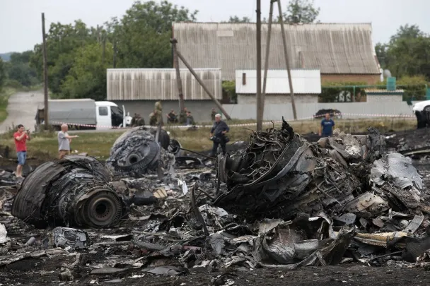 Моторошні фотографії з місця авіакатастрофи пасажирського літака Boeing на Донеччині (Фоторепортаж) — фото 3